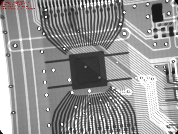 X-RAY檢測設(shè)備對SMT檢測的效果圖